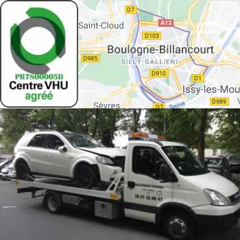 epaviste Boulogne-Billancourt (92100) - enlevement epave gratuit