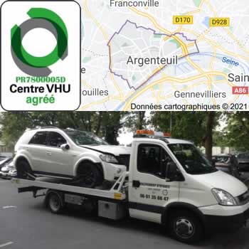 epaviste Argenteuil (95100) - enlevement epave gratuit