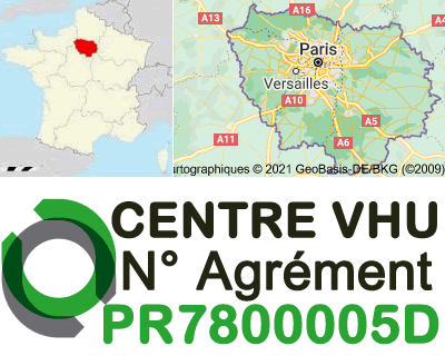 Epaviste gratuit Paris et Île-de-France, centre VHU agrée