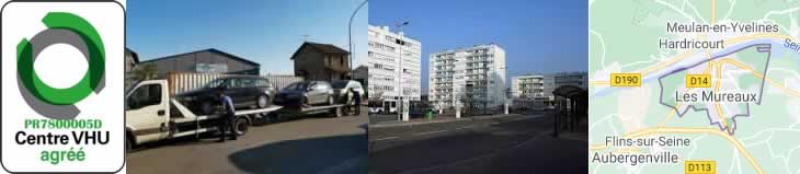 epaviste Les Mureaux (78) : enlevement epave gratuit, agree vhu